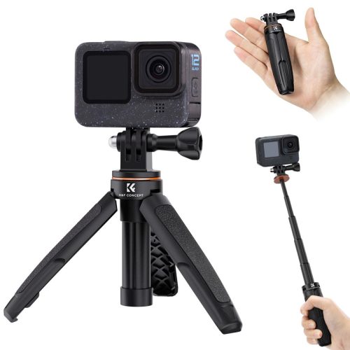 K&F Concept Akciókamera Mini Tripod -33cm Állvány (MS03) (Fekete)