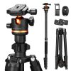 K&F Concept Alumínium Kameraállvány/ Tripod (O275A5+BH-36) - 192cm