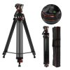 K&F Concept Tripod/ KameraÁllvány + Videó Fluid Fej - VA3+BV10 (191cm)
