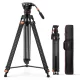 K&F Concept VA3 + BV10 191cm professzionális videó fotóállvány folyadékfejjel (8kg)