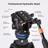 K&F Concept VA3 + BV10 191cm professzionális videó fotóállvány folyadékfejjel (8kg)