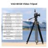 K&F Concept Tripod/ Kamera Állvány + Videó Fluid Fej - VA3+BV20 (191cm)