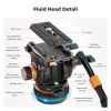 K&F Concept Tripod/ Kamera Állvány + Videó Fluid Fej - VA3+BV20 (191cm)