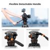 K&F Concept Tripod/ Kamera Állvány + Videó Fluid Fej - VA3+BV20 (191cm)