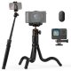 K&F Concept 4in1 Flexibilis Tripod/ Okostelefon Állvány/ Selfie Stick - 61cm