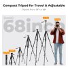 K&F Concept Alumimium Mobil & Kamera Utazóállvány Tripod + Videós fej (S254A3+BV01) - 172cm