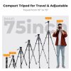 K&F Concept Light Utazóállvány/ Kamera Tripod + Állványfej (S255A3+BV01) - 190cm