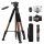 K&F Concept Light Utazóállvány / Kamera Tripod + Állványfej (S255A3+BV01) -190cm
