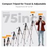 K&F Concept Light Utazóállvány / Kamera Tripod + Állványfej (S255A3+BV01) -190cm