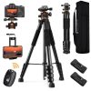 K&F Concept Light Alumínium Utazó Állvány/ Kamera Tripod + Gömbfej (S255A3+BH-36) -190cm