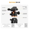 K&F Concept Light Alumínium Utazó Állvány/ Kamera Tripod + Gömbfej (S255A3+BH-36) -190cm