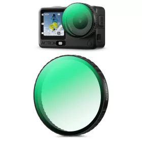   K&F Concept Black Diffusion 1/4 lágyító (köd) szűrő DJI Osmo Action 6-hoz (felpattintható)