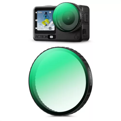 K&F Concept Black Diffusion 1/4 lágyító (köd) szűrő DJI Osmo Action 6-hoz (felpattintható)