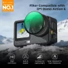K&F Concept Black Diffusion 1/4 lágyító (köd) szűrő DJI Osmo Action 6-hoz (felpattintható)