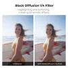 K&F Concept Black Diffusion 1/4 lágyító (köd) szűrő DJI Osmo Action 6-hoz (felpattintható)