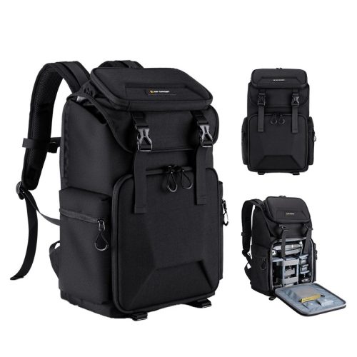 K&F Concept Kenila 28L Kamera Fotós hátizsák (Fekete)