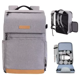   K&F Concept Beta 22L Fotós Hátizsák - Kamera Táska (Szürke)