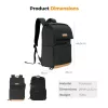 K&F Concept 22L fotós hátizsák esővédővel, 15,6"-os laptoprekesszel – Nature Wander 11 (fekete)