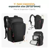 K&F Concept Alpha Air 25L fotós hátizsák esővédővel – Nature Wander 01 (fekete + piros)