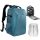 K&F Concept Hardshell 22L Professzionális Kamera táska/ Fotós Hátizsák - kék