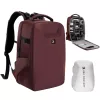 K&F Concept 22L keményhéjas fotós hátizsák 15,6"-os laptoprekesszel – Nature Wander 10 (piros)