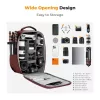 K&F Concept 22L keményhéjas fotós hátizsák 15,6"-os laptoprekesszel – Nature Wander 10 (piros)