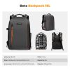 K&F Concept Beta KameraTáska/ Fotós Hátizsák (18L) - Sötét Szürke
