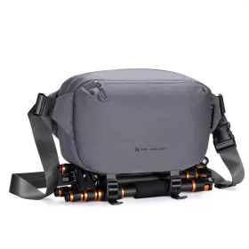   K&F Concept 2in1 sling fotóstáska 10L – Urban Wander 01 (sötétszürke)
