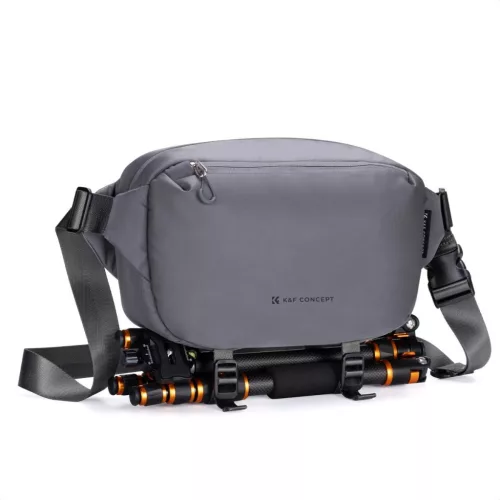 K&F Concept 2in1 sling fotóstáska 10L – Urban Wander 01 (sötétszürke)