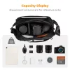 K&F Concept 2in1 sling fotóstáska 10L – Urban Wander 01 (fekete + barna)