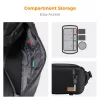 K&F Concept 2in1 sling fotóstáska 10L – Urban Wander 01 (fekete + barna)
