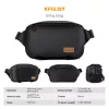 K&F Concept 2in1 sling fotóstáska 10L – Urban Wander 01 (fekete + barna)