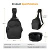 K&F Concept Sling 5L Kamera Táska / Válltáska - Fekete