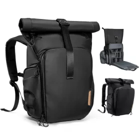  K&F Concept 20L vízálló fotós hátizsák 15,6"-os laptoprekesszel – Nature Wander 11 (fekete)