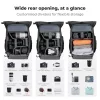 K&F Concept 20L vízálló fotós hátizsák 15,6"-os laptoprekesszel – Nature Wander 11 (fekete)