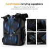 K&F Concept 20L vízálló fotós hátizsák 15,6"-os laptoprekesszel – Nature Wander 11 (fekete)
