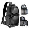 K&F Concept 10L Keresztpántos Kameratáska/ Fotós Válltáska - Fekete