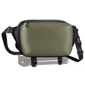  K&F Concept 2in1 sling fotóstáska 12L – Urban Wander 01 (zöld)