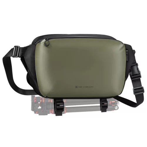 K&F Concept 2in1 sling fotóstáska 12L – Urban Wander 01 (zöld)