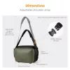 K&F Concept 2in1 sling fotóstáska 12L – Urban Wander 01 (zöld)