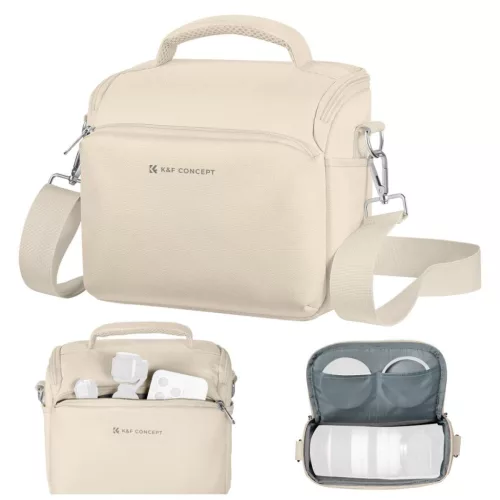 K&F Concept 5L kis sling/keresztpántos fotóstáska – Urban Wander 05 (bézs)