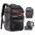 K&F Concept 25L nagy fotós hátizsák esővédővel és állványtartóval – Star Wander 03 (fekete)
