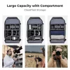 K&F Concept 25L nagy fotós hátizsák esővédővel és állványtartóval – Star Wander 03 (fekete)