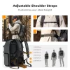K&F Concept 25L nagy fotós hátizsák esővédővel és állványtartóval – Star Wander 03 (fekete)