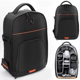   K&F Concept Nature Wander 18L Kameratáska/ Fotós Hátizsák - Fekete
