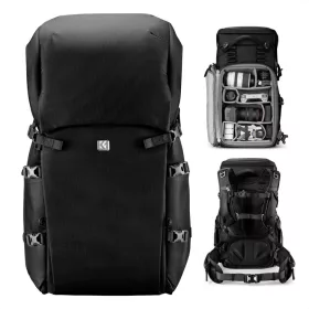   K&F Concept 40L professzionális fotós hátizsák cserélhető belső résszel – Star Wander 05 (fekete)