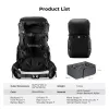 K&F Concept 40L professzionális fotós hátizsák cserélhető belső résszel – Star Wander 05 (fekete)