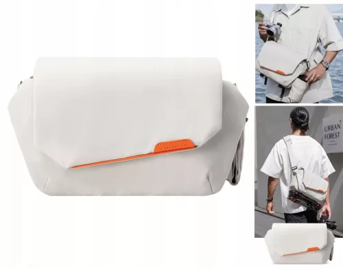 K&F Concept Urban Wander 10L fotós sling táska (törtfehér)