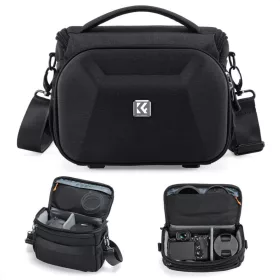   K&F Concept M méretű sling fotóstáska keményhéjjal és állványtartóval (vízálló)