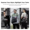 K&F Concept multifunkciós digitális eszköz tároló válltáska 15,6"-os laptophoz (fekete)